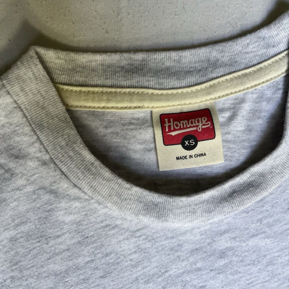 New England Patriots T Shirt XS Gray Homage NFL Football Throwback Retro Logo - Picture 4 of 8